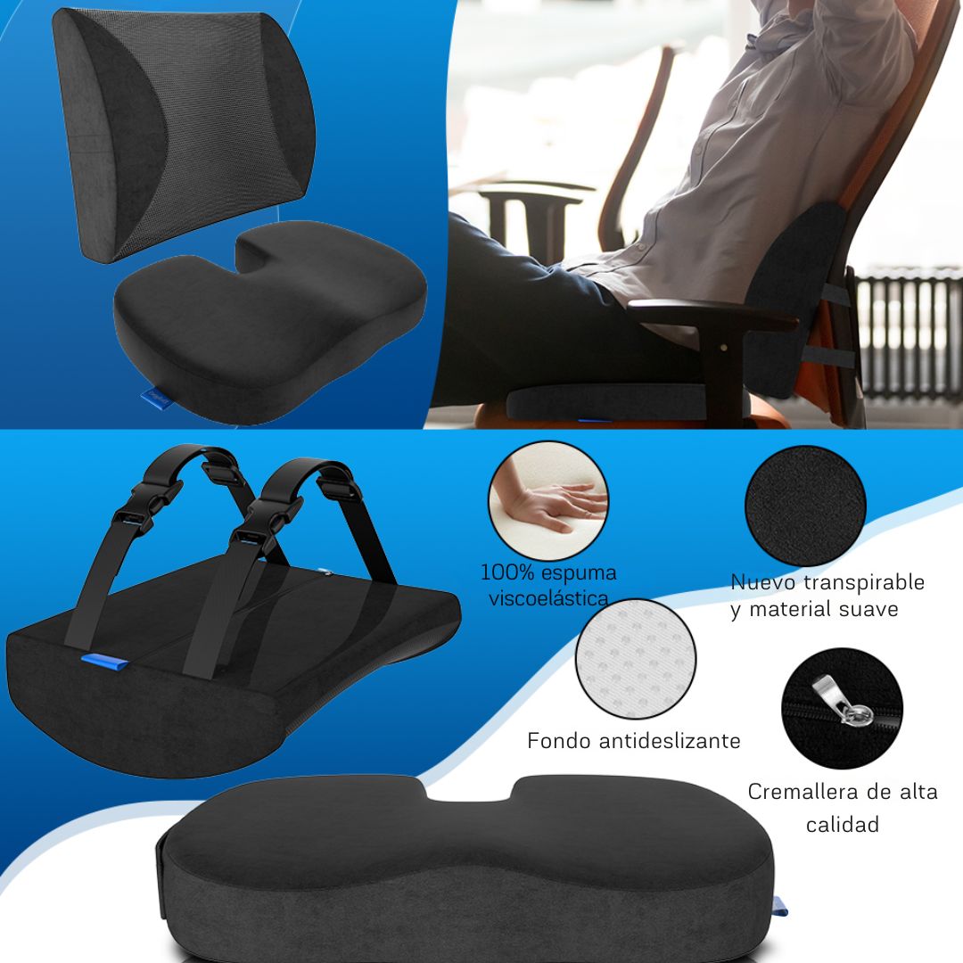 Cojín Soporte Lumbar Postura Espalda